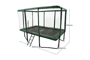GeeTramp Force Pro 8ft x 12ft Rectangle Trampoline image 4812