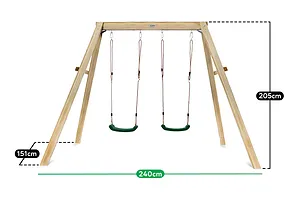 Lifespan Kids Holt 2 - Station Timber Swing Set image 4924