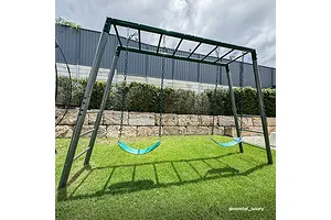 Lifespan Kids Stanley Commercial Steel 2-in-1 Monkey Bars &amp;amp; Swing Set image 5011