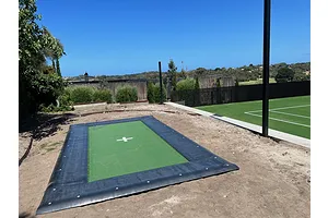 Mr Trampoline 10ft x 17ft In Ground Olympic Elite Rectangle 2 String Trampoline image 5128