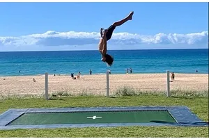 Mr Trampoline 10ft x 17ft In Ground Olympic Elite Rectangle 2 String Trampoline image 5143