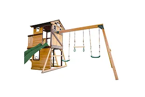 Lifespan Kids Darlington Play Centre &amp;amp; Swing Set with 2.2m Slide - Green image 5189