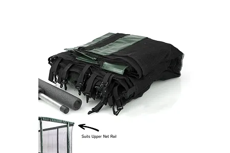 GeeTramp Force 9ft x 14ft (8 Pole) Net Set - Q4A (Zip Entrance)