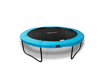 GeeTramp Curve 10ft Round Trampoline - In Ground - Light Blue