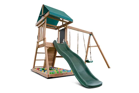 Lifespan Kids Greenvale Play Centre & Swing Set - Green