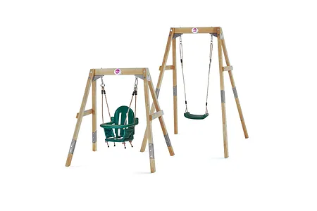 Plum® 2-in-1 Wooden Swing Set