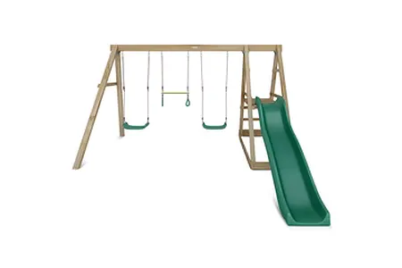 Lifespan Kids Winston 4-Station Timber Swing Set with Slide