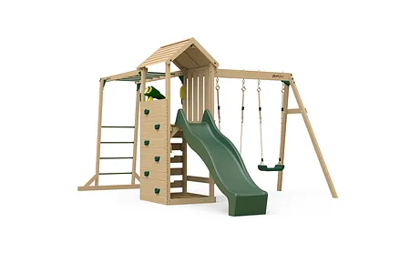 Plum® Lookout Tower Playcentre with Swings and Monkey Bars