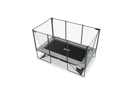 ACON X 17ft Trampoline with Net Enclosure and Ladder - Grey