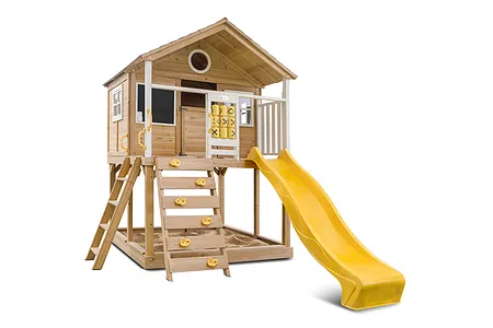 Lifespan Kids Warrigal Cubby House with 2.2m Slide - Yellow