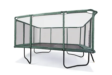 GeeTramp Force 14ft x 16ft Rectangle Trampoline - Black Edition - High Bounce /w AU Springs