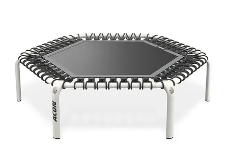 ACON Fitness Rebounder -  Hexagon Rebounder Trampoline - 55" (1.41m)  White