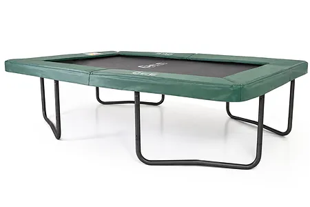 GeeTramp Force 7ft x 10ft Rectangle Trampoline - In Ground - Black Edition