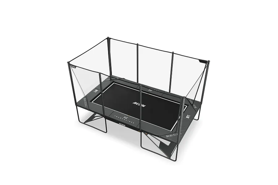 ACON X 17ft Trampoline with Net Enclosure and Ladder  - Black - Peak Performance Bundle image 3