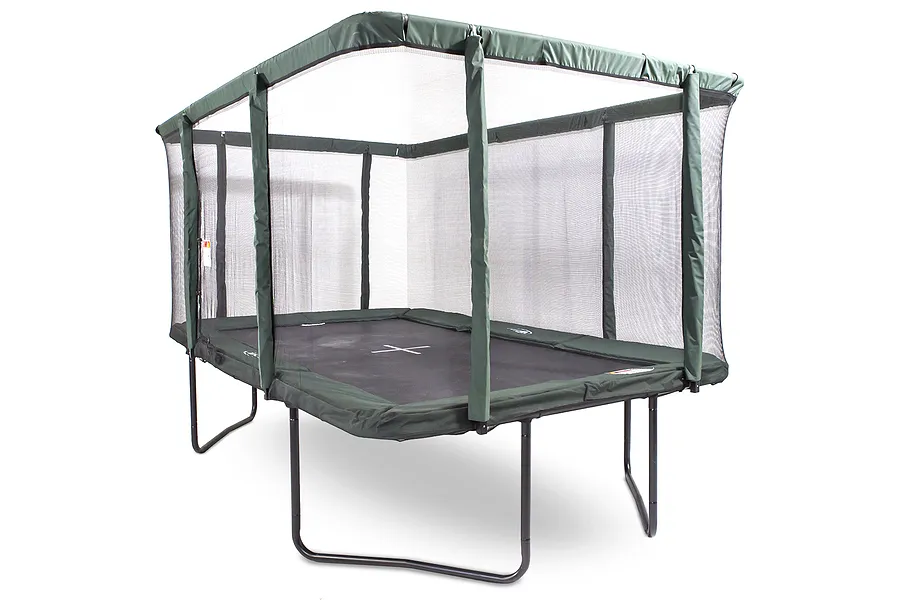 GeeTramp Force 9ft x 14ft Rectangle Trampoline - Black Edition - Standard  - Peace of Mind Bundle image 6