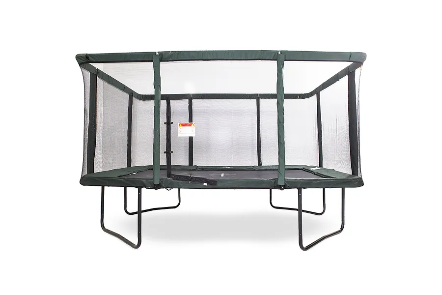 GeeTramp Force 9ft x 14ft Rectangle Trampoline - Black Edition - Standard  - Peace of Mind Bundle image 7