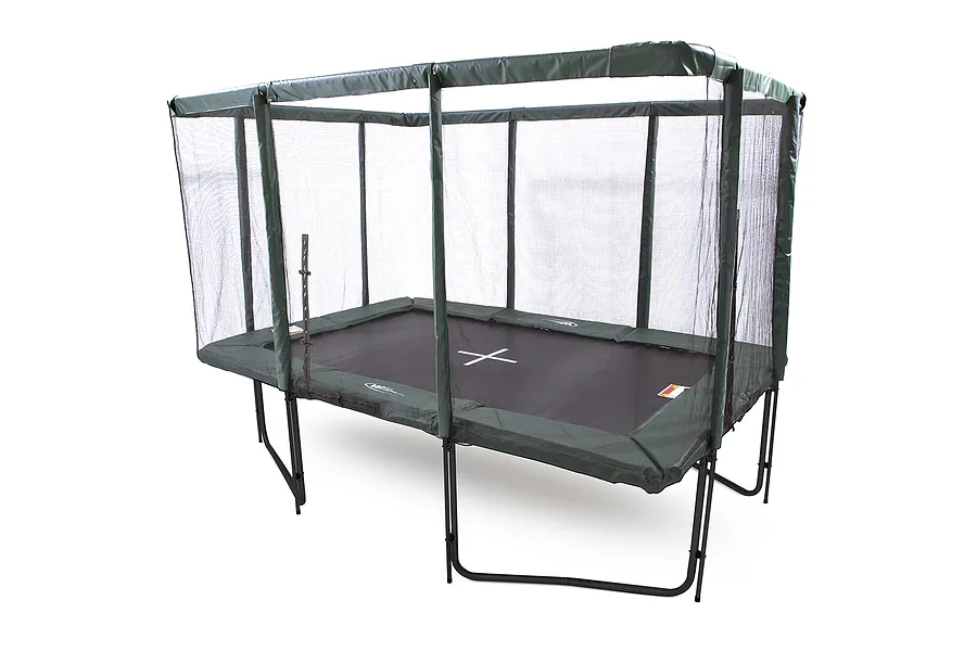 GeeTramp Force 8ft x 12ft Rectangle Trampoline - Black Edition - High Bounce - Peace of Mind Bundle image 5