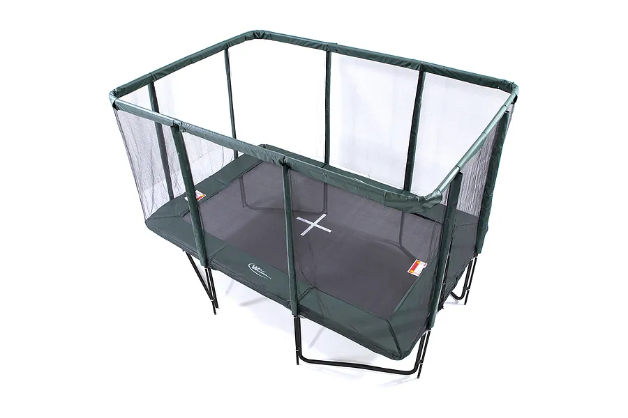 GeeTramp Force 8ft x 12ft Rectangle Trampoline - Black Edition - High Bounce - Peace of Mind Bundle image 7