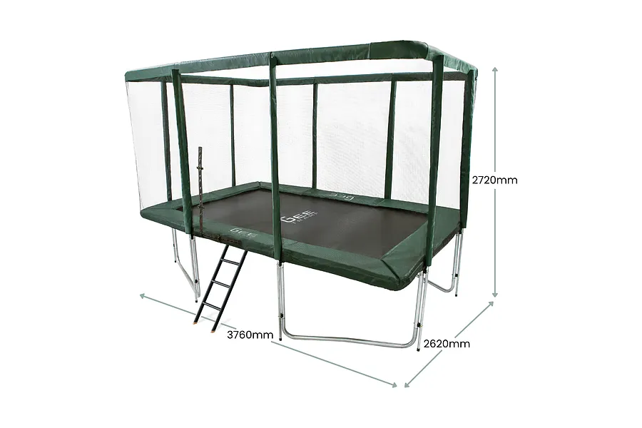 GeeTramp Force 8ft x 12ft Rectangle Trampoline - Standard image 2769