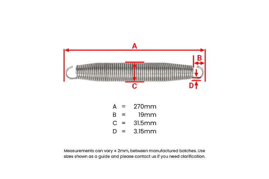 GeeTramp 270x32mm Spring - AU image 2873