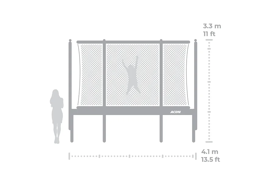 ACON 13 HD Rectangle Trampoline and Enclosure image 3004