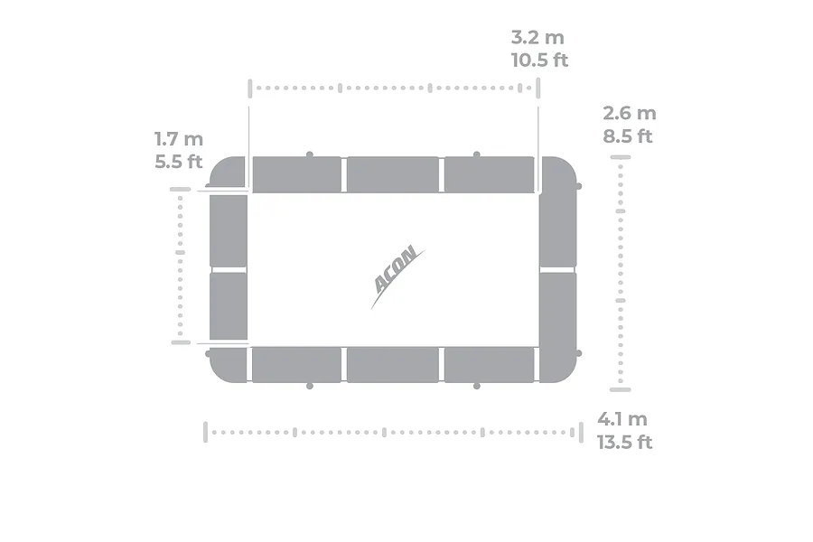 ACON 13 HD PRO Rectangle Trampoline and Enclosure image 3011
