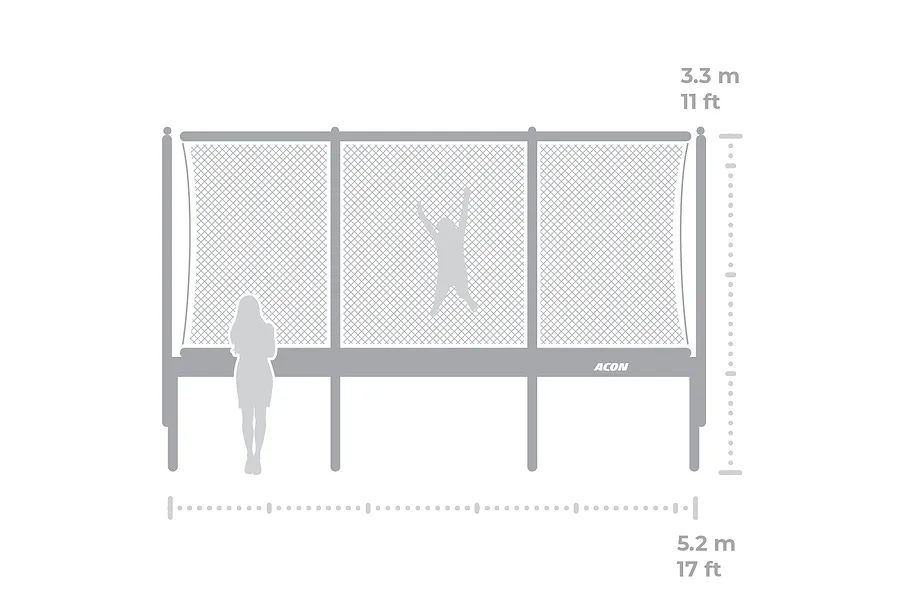 ACON 16 HD PRO (10ft x 17ft) Rectangle Trampoline and Enclosure image 3012