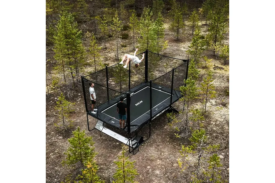 ACON X 17ft Trampoline with Net Enclosure and Ladder - Grey image 3105