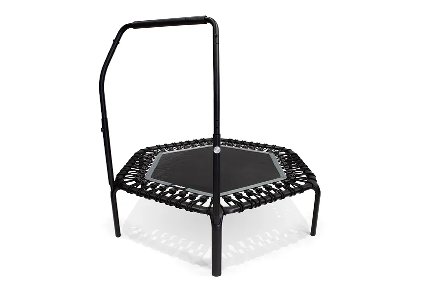 ACON Fitness Rebounder - Hexagon Rebounder Trampoline w/ Handle - 55&amp;quot; (1.41m) Black image 3360