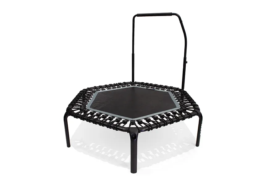 ACON Fitness Rebounder - Hexagon Rebounder Trampoline w/ Handle - 55&amp;quot; (1.41m) Black image 3361