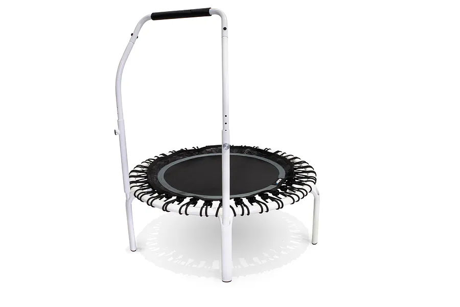 ACON Fitness Rebounder - Round Rebounder Trampoline w/ Handle - 44&amp;quot; (1.12m) White image 3380