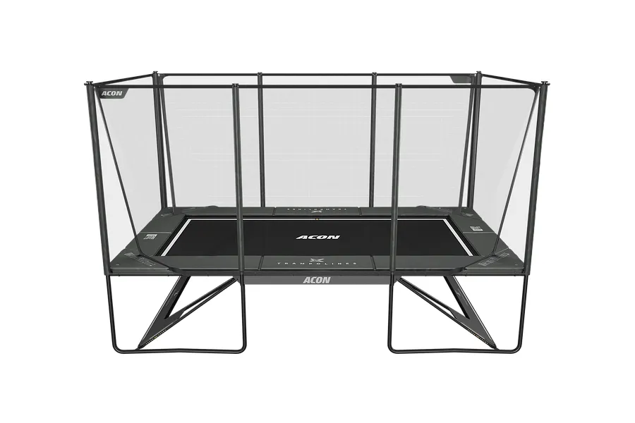 ACON X 17ft Trampoline with Net Enclosure and Ladder  - Black - Peak Performance Bundle image 9