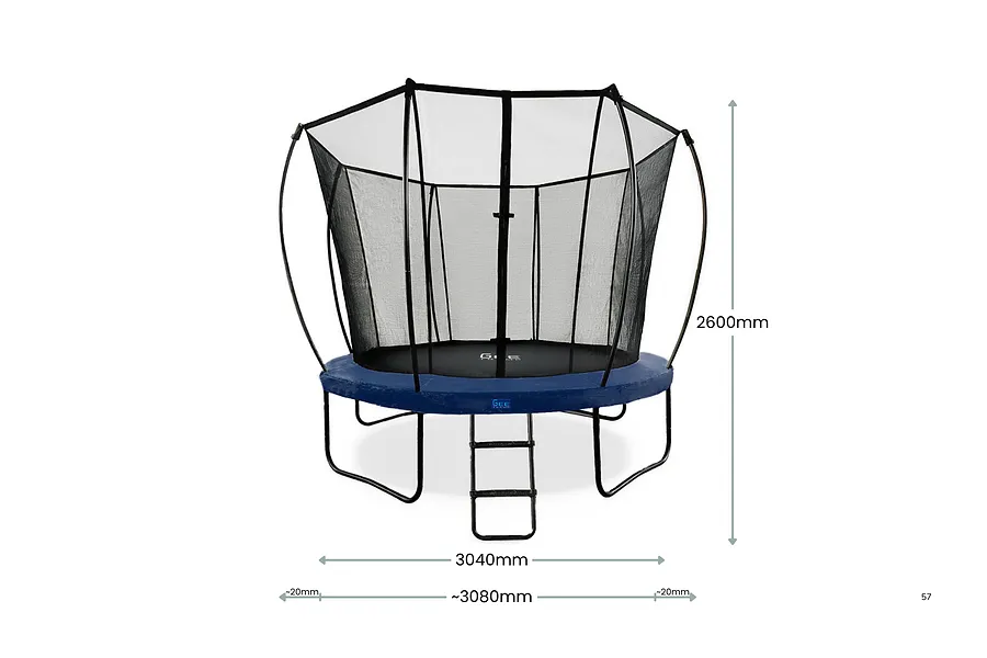 GeeTramp Curve 10ft Round Trampoline - Dark Blue image 3582