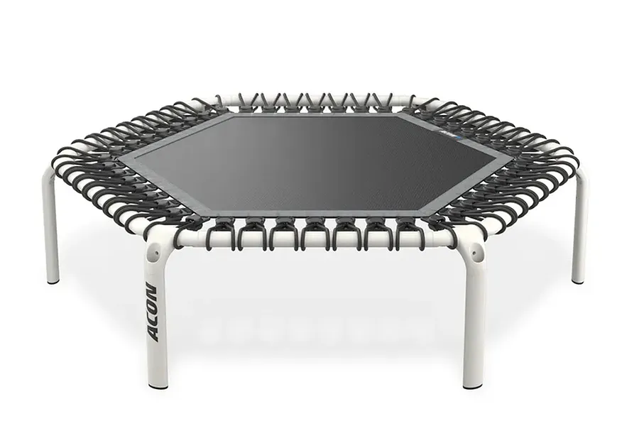 ACON Fitness Rebounder -  Hexagon Rebounder Trampoline - 55&amp;quot; (1.41m)  White image 3644