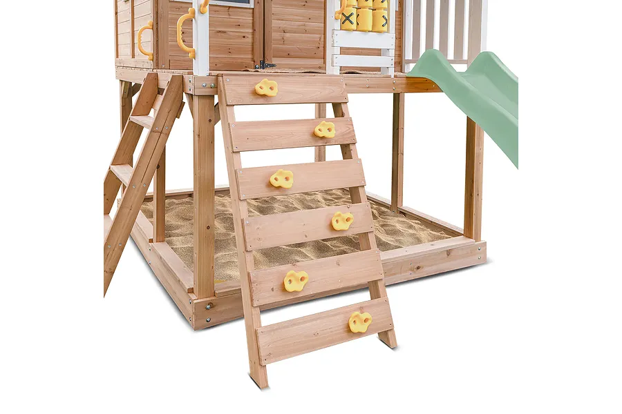 Lifespan Kids Warrigal Cubby House with 2.2m Slide - Pastel Green image 3660