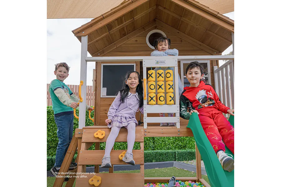 Lifespan Kids Warrigal Cubby House with 2.2m Slide - Green image 3668