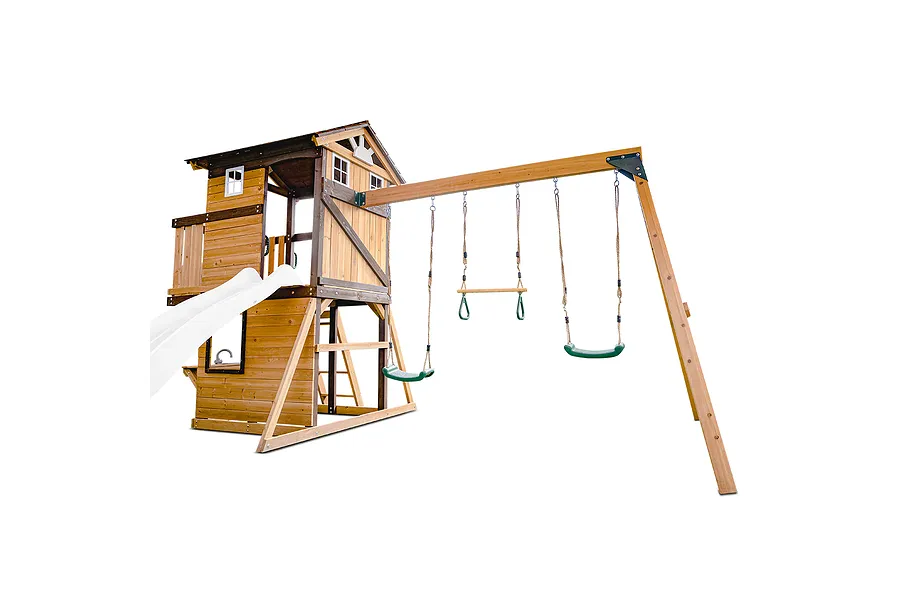 Lifespan Kids Darlington Play Centre &amp;amp; Swing Set with 2.2m Slide - white image 3710