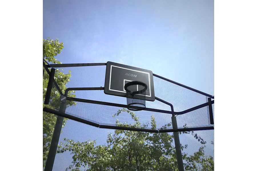 ACON HD  Basketball Hoop with Back Net for Rectangle Trampolines image 4377