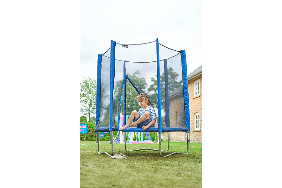 Plum® 6ft Springsafe® Trampoline &amp;amp; Enclosure - Blue image 4457