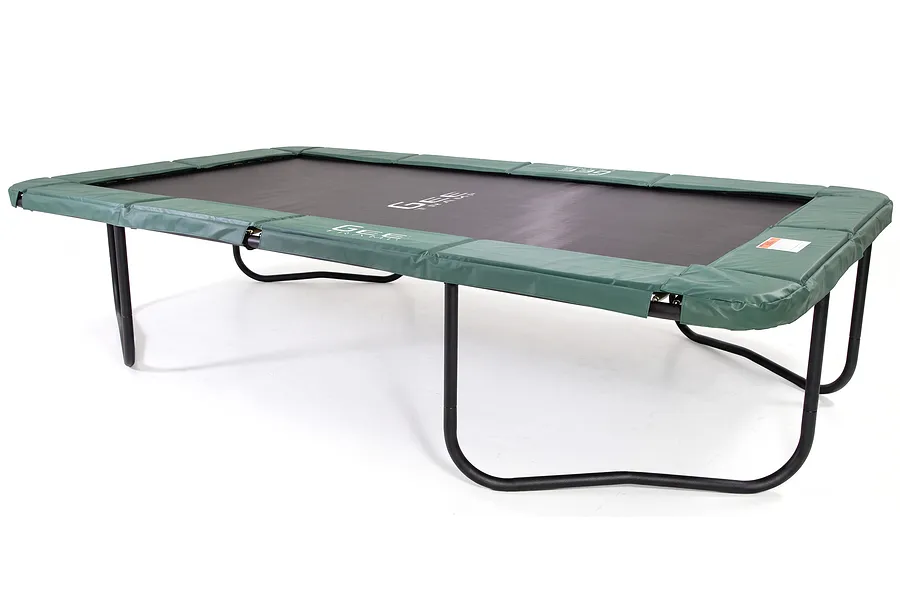 GeeTramp Force 10ft x 17ft Rectangle Trampoline - In Ground - Black Edition -  Standard image 4682