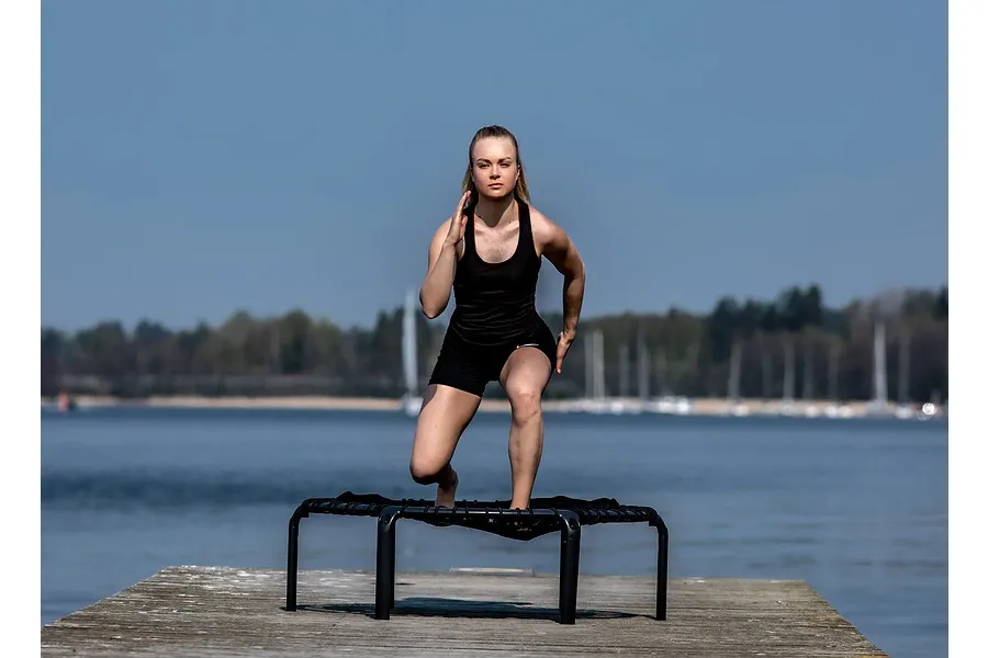 ACON Fitness Rebounder - Round Rebounder Trampoline - 44&amp;quot; (1.12m)  Black image 4710