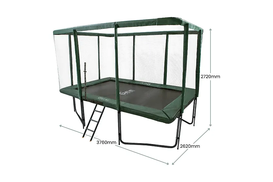 GeeTramp Force Pro 8ft x 12ft Rectangle Trampoline image 4812