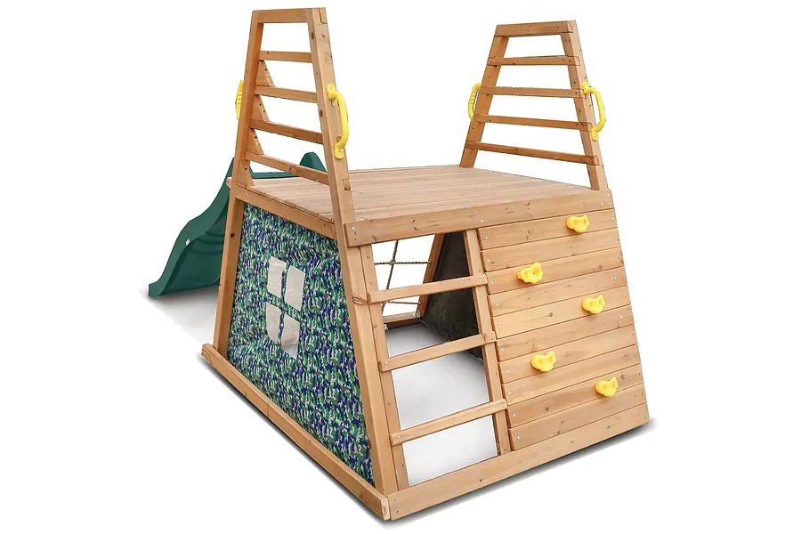 Lifespan Kids Cooper Climb &amp;amp; 1.8m Slide - Green - Ex Display image 4887