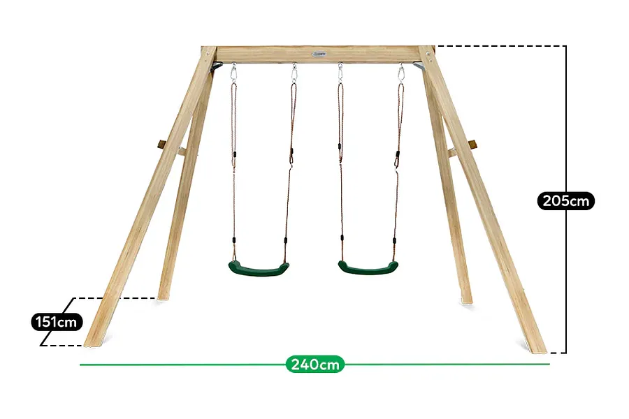 Lifespan Kids Holt 2 - Station Timber Swing Set image 4924