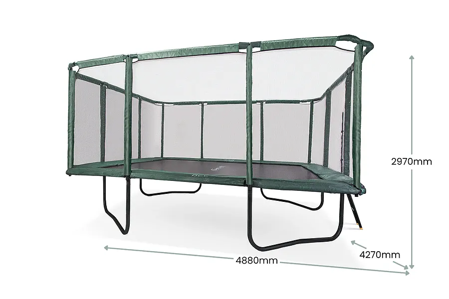 Ex Display - GeeTramp Force Pro 14ft x 16ft Rectangle Trampoline - x 1 Model only image 5082