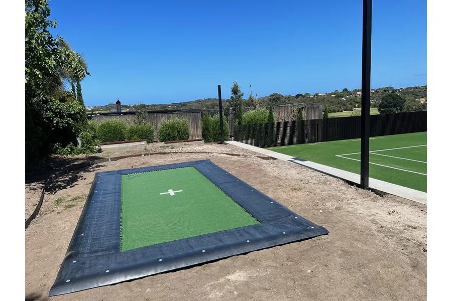 Mr Trampoline 10ft x 17ft In Ground Olympic Elite Rectangle 2 String Trampoline image 5128