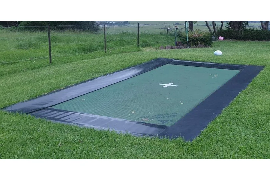 Mr Trampoline 9ft x 15ft In Ground Family Rectangle 2 String Trampoline image 5137