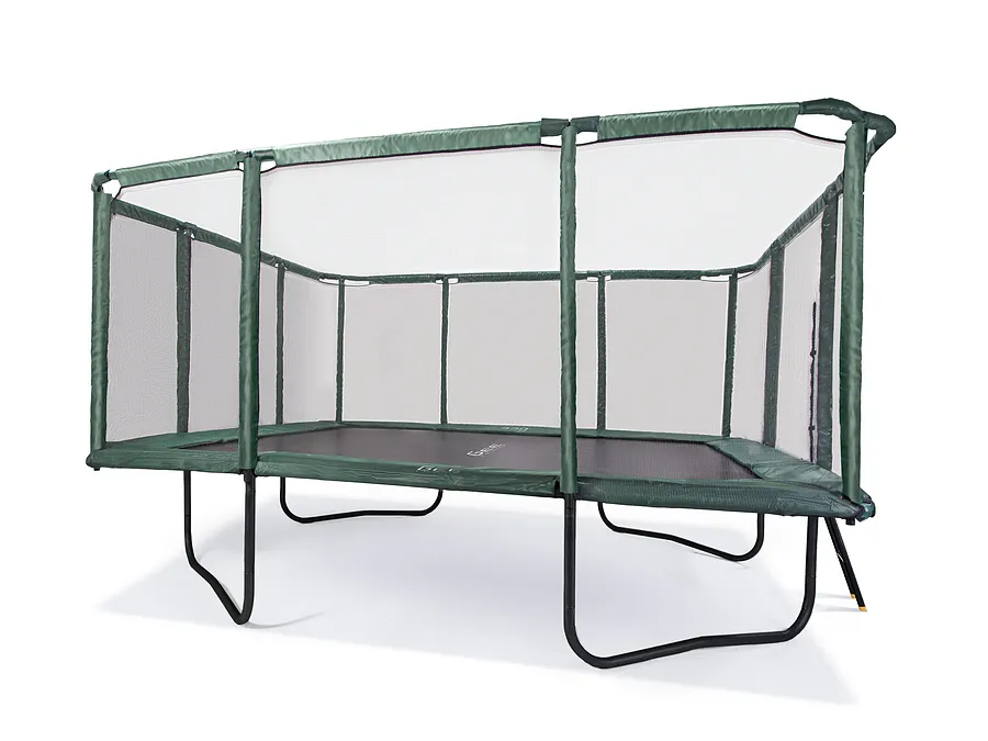 GeeTramp Force 14ft x 16ft Rectangle Trampoline - Black Edition - Standard